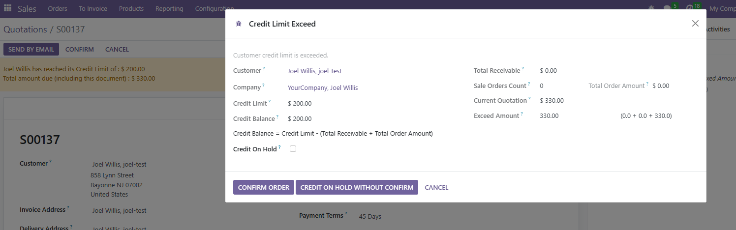 Customer Credit Info