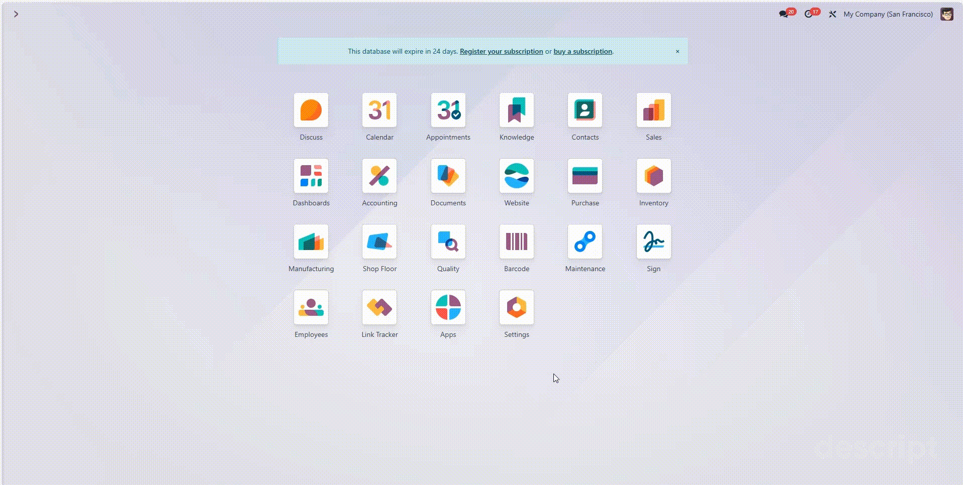 Search any document from search bar popup