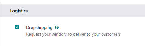 Enable Dropship Odoo