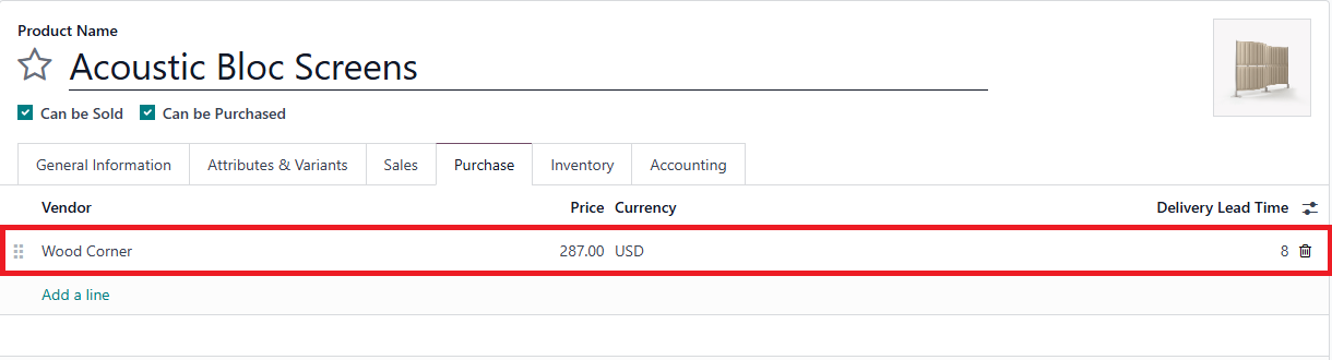 Provide vendor info for dropship product